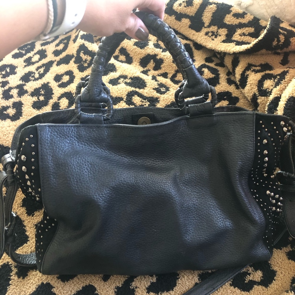 Cleobella Marlow crossbody black leather bag